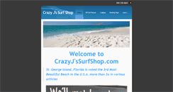 Desktop Screenshot of crazyjssurfshop.com